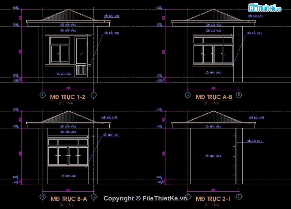 Full hồ sơ thiết kế,bảo vệ trụ sở,nhà bảo vệ